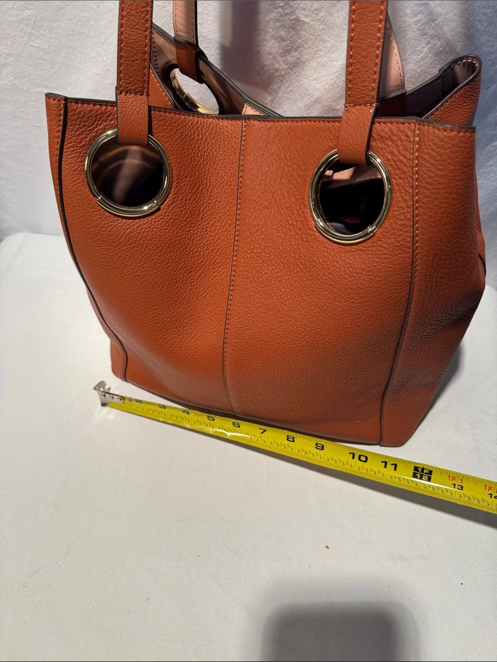 Vince Camuto Cognac Brown Shoulder Tote